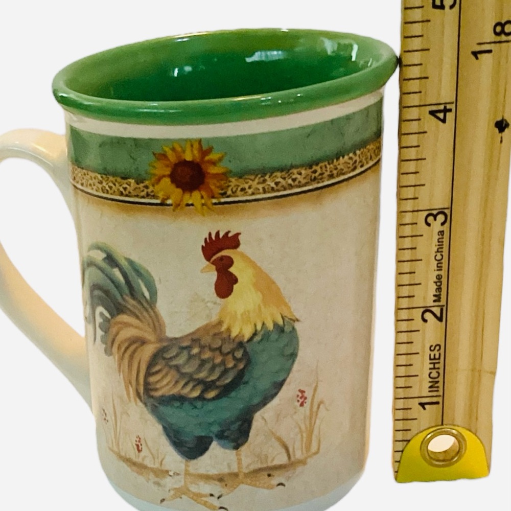 Rooster Coffee Mug Gibson Country Farmhouse Ceramic Tea Cup - Picture 4 of 5